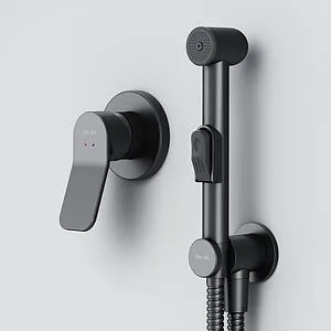 Гигиенический душ со смесителем Am.Pm X-Joy чёрный матовый F40H85A22, 4
