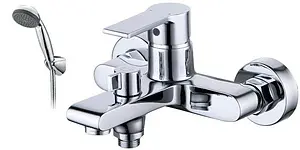 Смеситель для ванны SMARTsant Адамант хром SM303503AA(A) Смеситель для ванны SMARTsant Адамант хром SM303503AA(A), 1