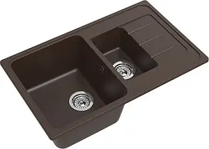 Мойка кухонная Ewigstein Elegant E-R60KF шоколад Мойка кухонная Ewigstein Elegant E-R60KF шоколад, 1