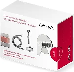 Гигиенический душ со смесителем Am.Pm Gem хром F40H9000, 3