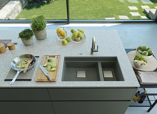 Смеситель для кухни Franke Kubus нержавеющая сталь 115.0529.202