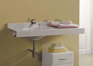 Раковина Aquaton Отель 100 L белый 1A70073NOT01L, 3