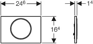 Клавиша смыва для унитаза Geberit Sigma 10 115.758.JQ.5 хром матовый, 2