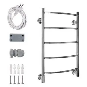 Полотенцесушитель электрический лесенка Energy H-G6 800х500 полированная сталь, 2