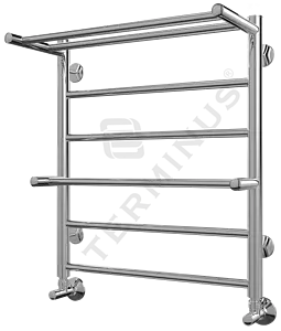 Полотенцесушитель водяной лесенка Terminus Анкона с полкой П6 500х591 полированная сталь 4670030723093, 2