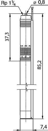Насос скважинный центробежный 3&quot; Grundfos SQ 1-110 96510193