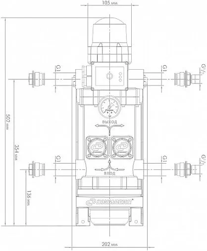 Насос для повышения давления Джилекс Комфорт Про 60/30 4002