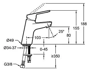 Комплект для ванны 3 в 1 Jacob Delafon Lucien хром E20850RU-CP Комплект для ванны 3 в 1 Jacob Delafon Lucien хром E20850RU-CP, 4