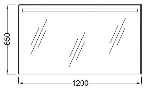 Зеркало с подсветкой Jacob Delafon 120 с подогревом EB1418-NF