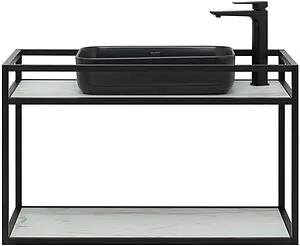 Консоль подвесная Allen Brau Liberty 90 чёрный браш 1.33003.BB+, 3