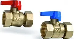 Комплект прямых шаровых кранов с накидной гайкой 1&quot;в x 1&quot;нг Watts KH 10007137