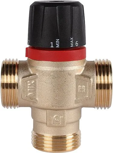 Трехходовой термостатический смесительный клапан 1&quot; +35...+60°С Kvs 2.5 Rommer RVM-0232-256025