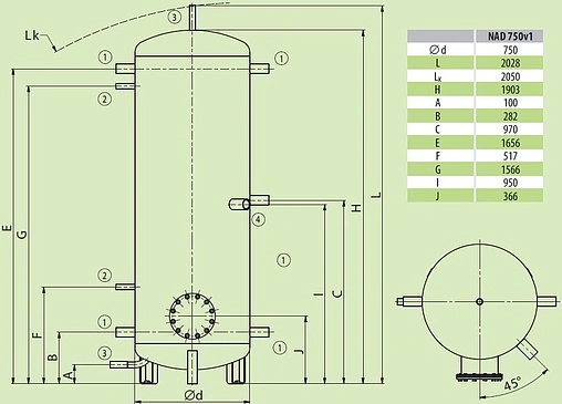 Буферная емкость Drazice NAD 750 v1 121680393