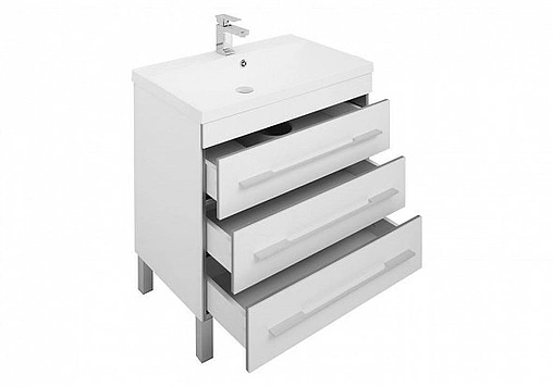 Тумба под умывальник напольная Aquanet Верона 75 белый 00178254