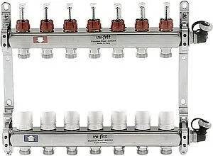 Группа коллекторная с расходомерами 7 отводов 1"в/в x ¾"ек Uni-fitt 450I4307 Группа коллекторная с расходомерами 7 отводов 1"в/в x ¾"ек Uni-fitt 450I4307, 1