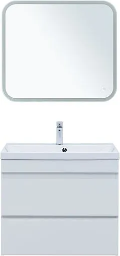 Тумба под умывальник подвесная Aquanet Нота New 75 белый глянец 00335418