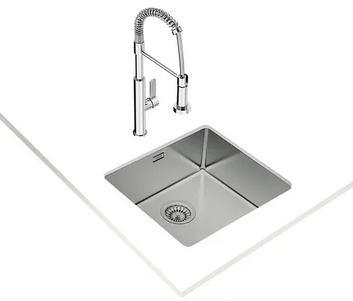 Мойка кухонная Teka Be Linea RS15 45.40 нержавеющая сталь полированная 115000006