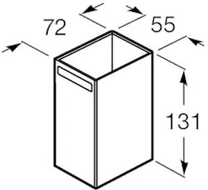 Стакан Roca Rubik чёрный матовый 816844024, 2