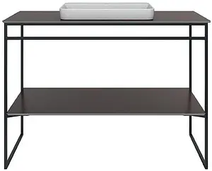 Консоль с умывальником напольная Kerama Marazzi Plaza Next 120 чёрный матовый PL.N.120.01\BLK.M+PL.wbi.55.1+ Консоль с умывальником напольная Kerama Marazzi Plaza Next 120 чёрный матовый PL.N.120.01\BLK.M+PL.wbi.55.1+, 1