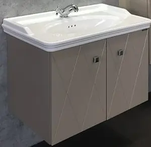 Тумба-умывальник подвесная Comforty Кремона 80 латте 00-00001040CF, 1