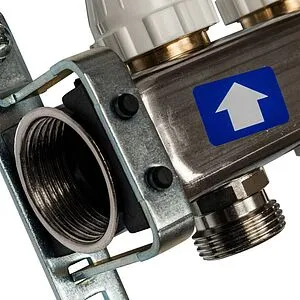 Группа коллекторная без расходомеров 6 отводов 1&quot;в/в x ¾&quot;ек Stout SMS-0932-000006, 5