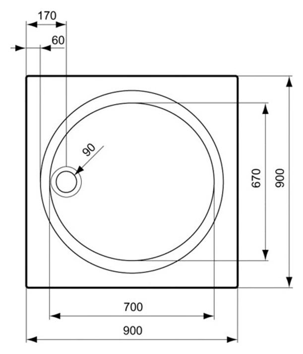 Поддон для душа Ideal Standard Connect K197901