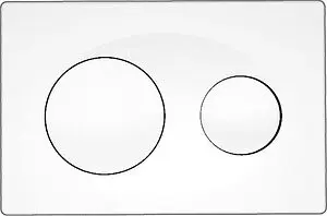 Клавиша смыва для унитаза Azario AZ-8200-0012 белый глянцевый, 1