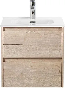 Тумба-умывальник подвесная BelBagno KRAFT 50 Rovere Galifax Bianco KRAFT-500-2C-SO-RGB+BB500ETL, 1