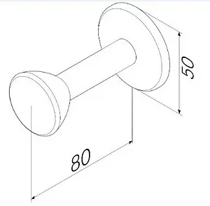 Крючок Am.Pm Sensation хром A3035800 Крючок Am.Pm Sensation хром A3035800, 2
