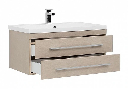 Тумба под умывальник подвесная Aquanet Нота 90 светлый дуб 00171494