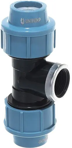 Тройник компрессионный переходной 25мм x ¾"в x 25мм Unipump 11068
