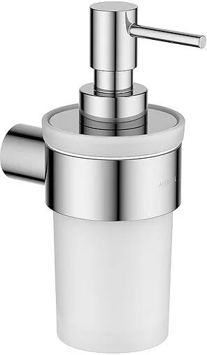 Дозатор для жидкого мыла Aquatek Лира хром/белый AQ4405CR