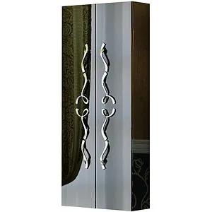 Шкаф-пенал подвесной двухстворчатый Clarberg Due Amanti 50 золото чёрный глянец/золото DUE0505BLK+DUER8GL Шкаф-пенал подвесной двухстворчатый Clarberg Due Amanti 50 золото чёрный глянец/золото DUE0505BLK+DUER8GL, 1