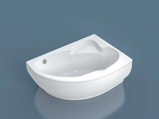 Ванна из искусственного камня Esse Flores 149x101.5 (103) L белый EFLL1490