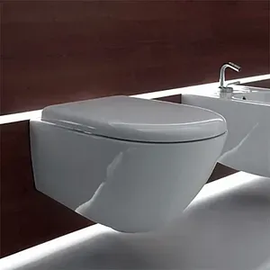 Унитаз подвесной безободковый Kerasan Aquatech белый 371401, 3