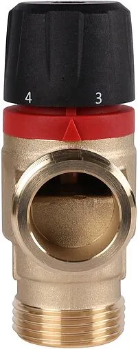 Трехходовой термостатический смесительный клапан 1&quot; +20...+43°С Kvs 2.5 Rommer RVM-0231-254325