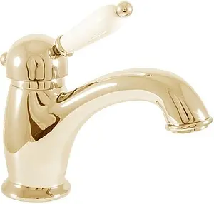 Смеситель для раковины Rav Slezak Labe золото/белый L526.5Z Смеситель для раковины Rav Slezak Labe золото/белый L526.5Z, 1
