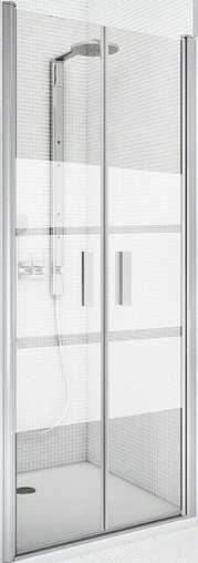 Дверь в нишу 900мм прозрачное/матовое стекло Roltechnik Tower Line TCN2/900 731-9000000-01-20