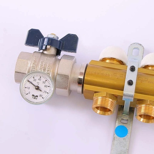 Группа коллекторная с расходомерами 12 отводов 1"в/в x ¾"ек Tiemme 3870018