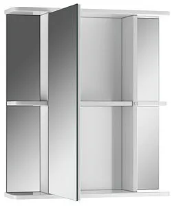 Шкаф-зеркало Айсберг Норма 2-60 L белый DA1611HZ, 3