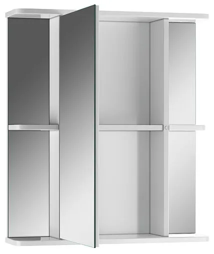 Шкаф-зеркало Айсберг Норма 2-60 L белый DA1611HZ