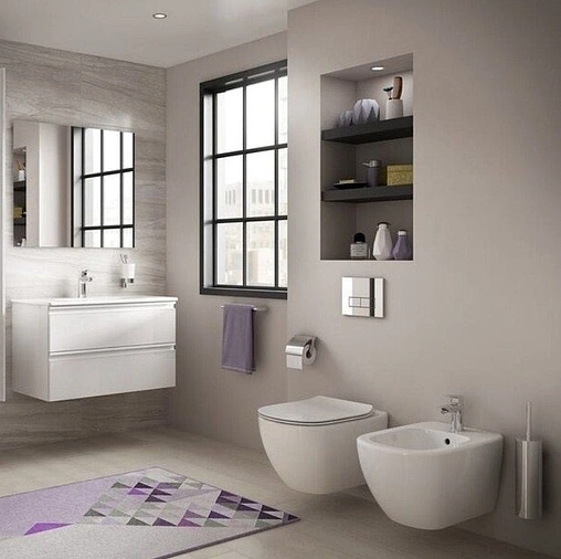 Биде подвесное Ideal Standard Tesi Silk White белый матовый T3552V1