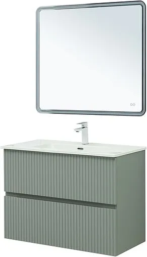Тумба-умывальник Aquanet Джейн 90 мисти грин 00313319+