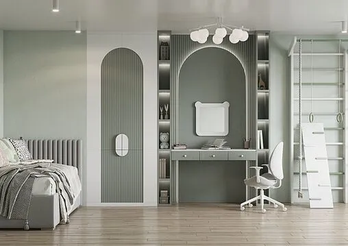 Зеркало Aquaton Каспер Мишка 50 белый матовый 1A283402CRE20