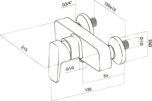 Смеситель для душа Am.Pm Jump хром F7220000 Смеситель для душа Am.Pm Jump хром F7220000