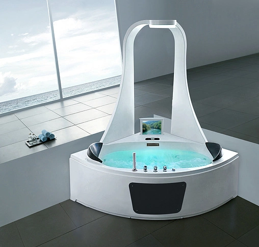 Ванна акриловая с гидромассажем Gemy 151x151 G9069 O