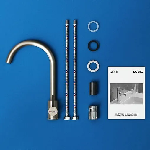 Смеситель для кухни Dorff Logic нержавеющая сталь D3000000