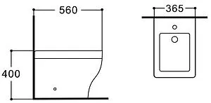 Биде напольное Aquatek Амадео белый AQ1264-00, 2