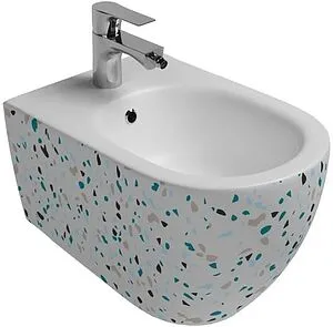 Биде подвесное ISVEA Infinity Terrazzo белый матовый 10NF41001SV-2L-TRZ Биде подвесное ISVEA Infinity Terrazzo белый матовый 10NF41001SV-2L-TRZ, 1