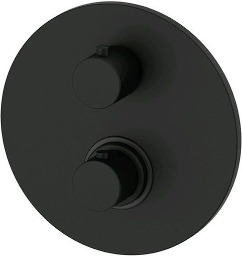 Термостат для 2 потребителей Paffoni Light матовый черный LIQ018NO
